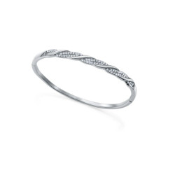 Pulsera Viceroy Mujer Acero Y Cristal 14185p01000 Caña Rigida