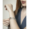 Pulsera Viceroy Mujer Acero Y Cristal 14185p01000 Caña Rigida