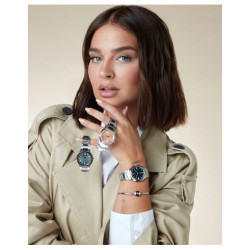 Reloj Viceroy Mujer Reloj colección Laura Escanes acero con bisel de ceramica verde con cristal zafiro 10 atm 45002-63