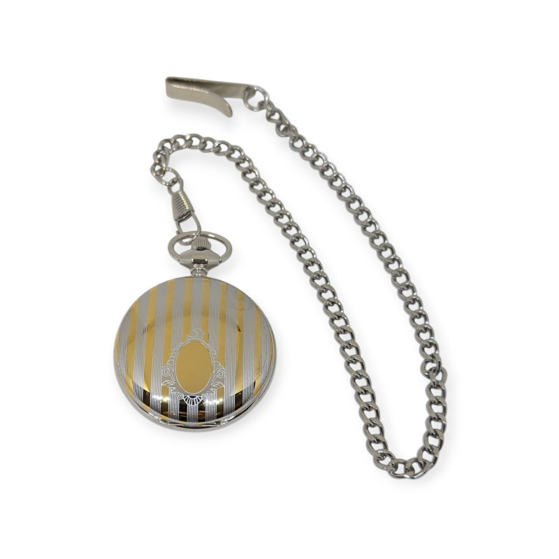 Reloj De Bolsillo Acero con cadena Minister 009108