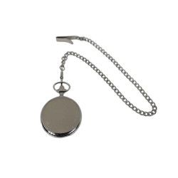 Reloj Minister Bolsillo Acero Numeros Esfera Blanca 47 mm 009089