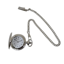 Reloj Bolsillo Acero Minister con cadena números 47mm