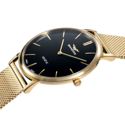 Reloj Sandoz Hombre Malla Ip Dorado Classic Slim 81445-97