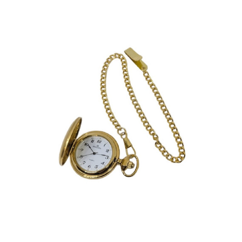 Reloj De Bolsillo Acero Minister Dorado 009099