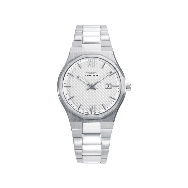 Reloj Sandoz Mujer Style Swiss Made Esfera Blanca 83004-03