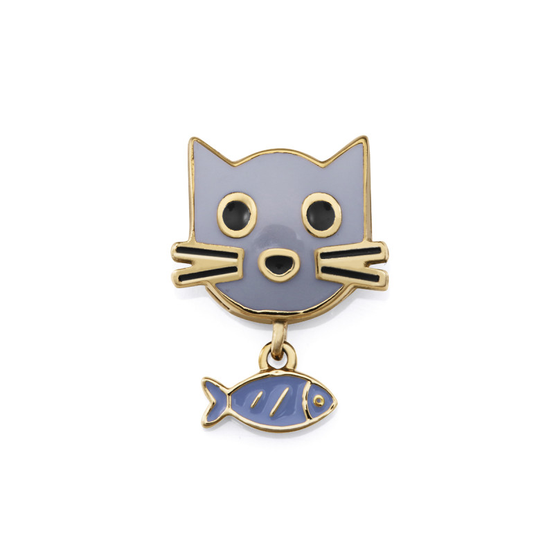 Motivo Viceroy Acero Y Esmalte Gatito 14237m01000 Para Pulsera de 9,5 mm de Ancho