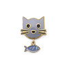 Motivo Viceroy Acero Y Esmalte Gatito 14237m01000 Para Pulsera de 9,5 mm de Ancho