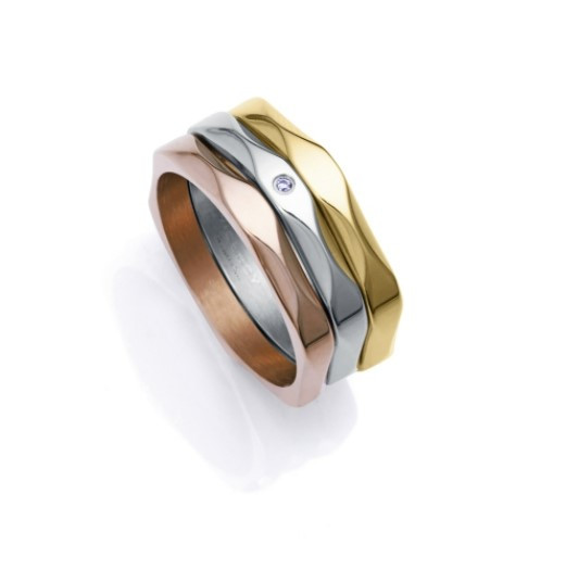 Anillos Viceroy Mujer Acero Y Cristal 14181a01419 Talla 14