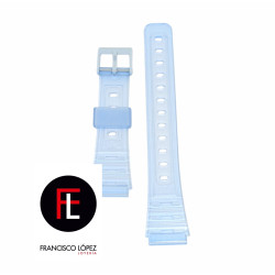 Correa Casio Azul Transparente 10605128 Para Casio F-91WS