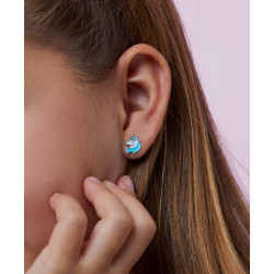 Pendientes Niña Plata Marea D02401/am