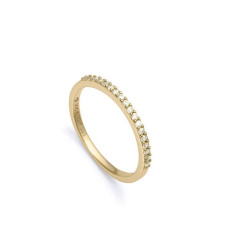 Anillo Viceroy Mujer Plata Dorada 9118a016-39 Circonitas Talla 16