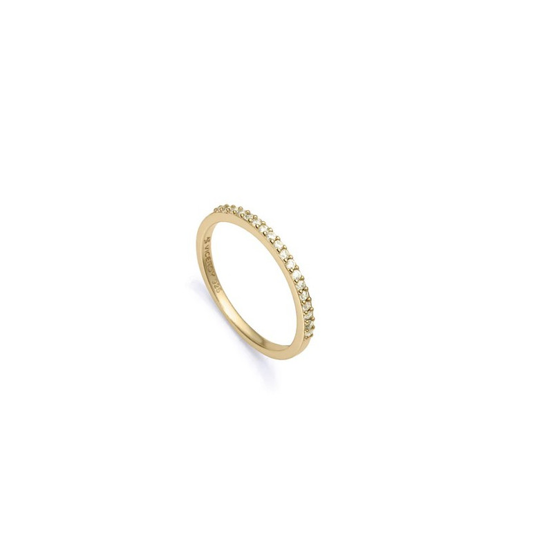 Anillo Viceroy Mujer Plata Dorada 9118a016-39 Circonitas Talla 16