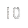 Pendientes Marea Mujer D03801/AG Plata de Ley Circonitas Baguette Huggy