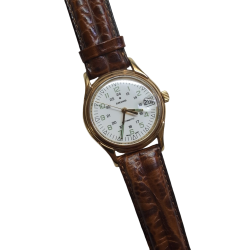 Reloj Junghans Automático Clasic Correa Marrón Unisex 34 mm ***OUTLET***
