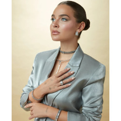 Anillo doble de acero colección Laura Escanes tubogas 75392a01600