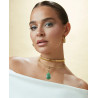 Collar de acero con acabado IP dorado de la colección Laura Escanes 75393c01012