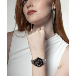Reloj Viceroy Mujer 401246-57 Acero con Bisel Cerámico Negro Esfera Negra 34 mm 50 m