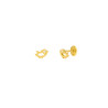 Pendientes Marea Pollito Plata Niña Dorada D03401/af