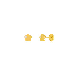 Pendientes Marea Plata Flor...