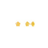 Pendientes Marea Plata Flor Dorado D03401/ab