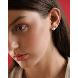 Pendientes Dorados Perla 8mm Lyra Majorica Perla