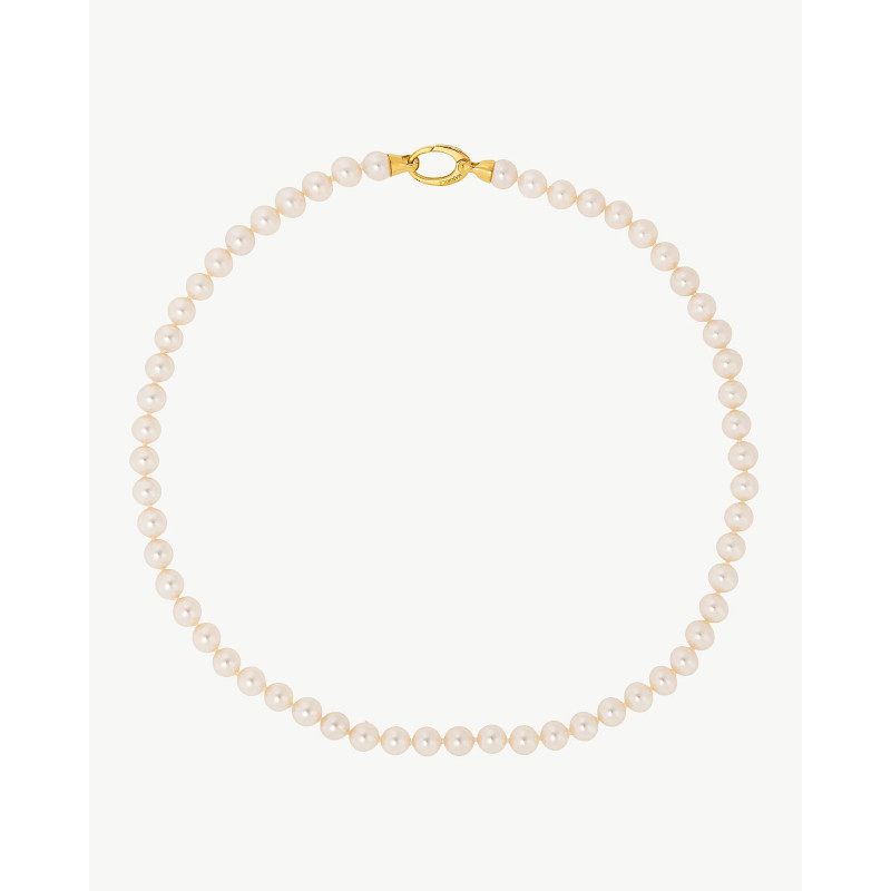 Collar Perlas Majorica 7mm Largo 45cm Dorado Lyra 09859.01.1.n45.21.1