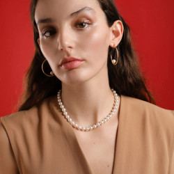 Collar Perlas Majorica 7mm Largo 45cm Dorado Lyra 09859.01.1.n45.21.1