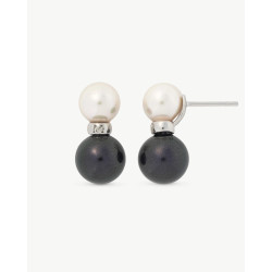 Pendientes Doble Perla...