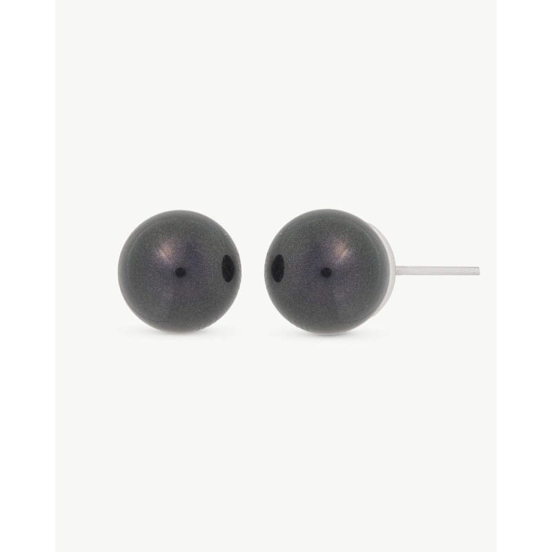 Pendientes Perla Majorica 10mm Negro Lyra 00326.07.2.e000.906.1