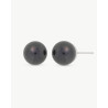 Pendientes Perla Majorica 10mm Negro Lyra 00326.07.2.e000.906.1