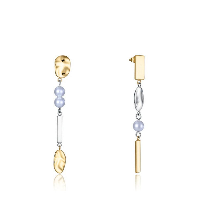 Pendientes Viceroy Acero Ip Dorado con Perlas sinteticas 75372e01019