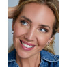 Pendientes Mujer Plata Hoop Circonitas Azul Marea D03801/ae