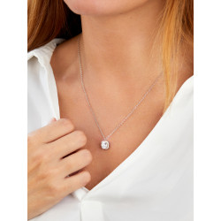 Collar Circonita Redonda Mujer Plata Rodiada Marea D03807/aq