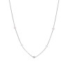 Collar Cadena Perlas Marea Plata Rodiada D03207/aq
