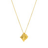 Collar Rombo Textura Plata Dorada Marea D03207/bb