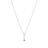 Collar Barrita con Circonita Plata Mujer Marea D038007/ad