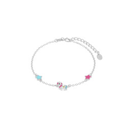 Pulsera Unicornio Niña Marea Plata D03003/at