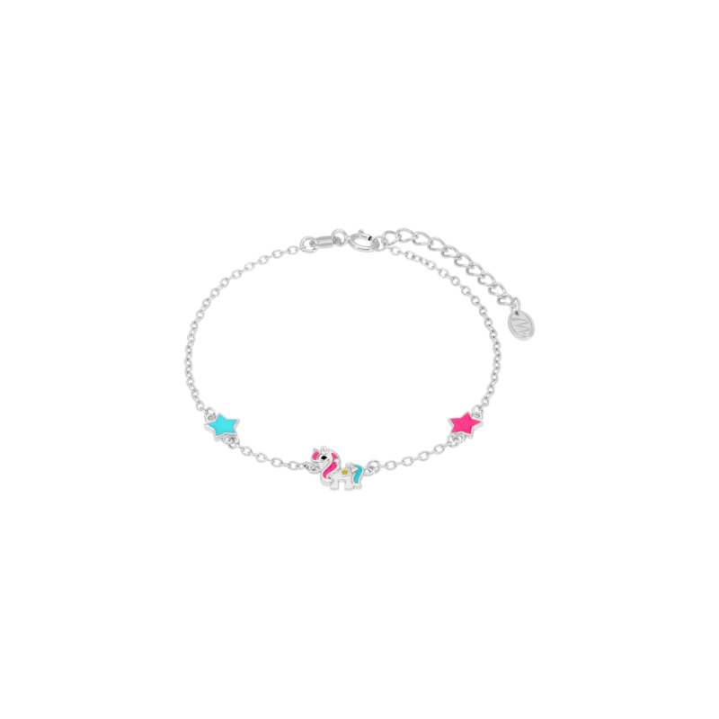 Pulsera Unicornio Niña Marea Plata D03003/at
