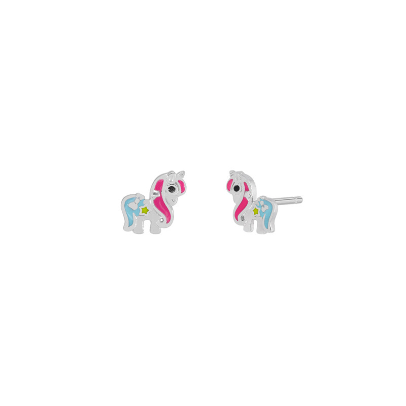 Pendientes Niña Unicornio Marea Plata D03001/bs