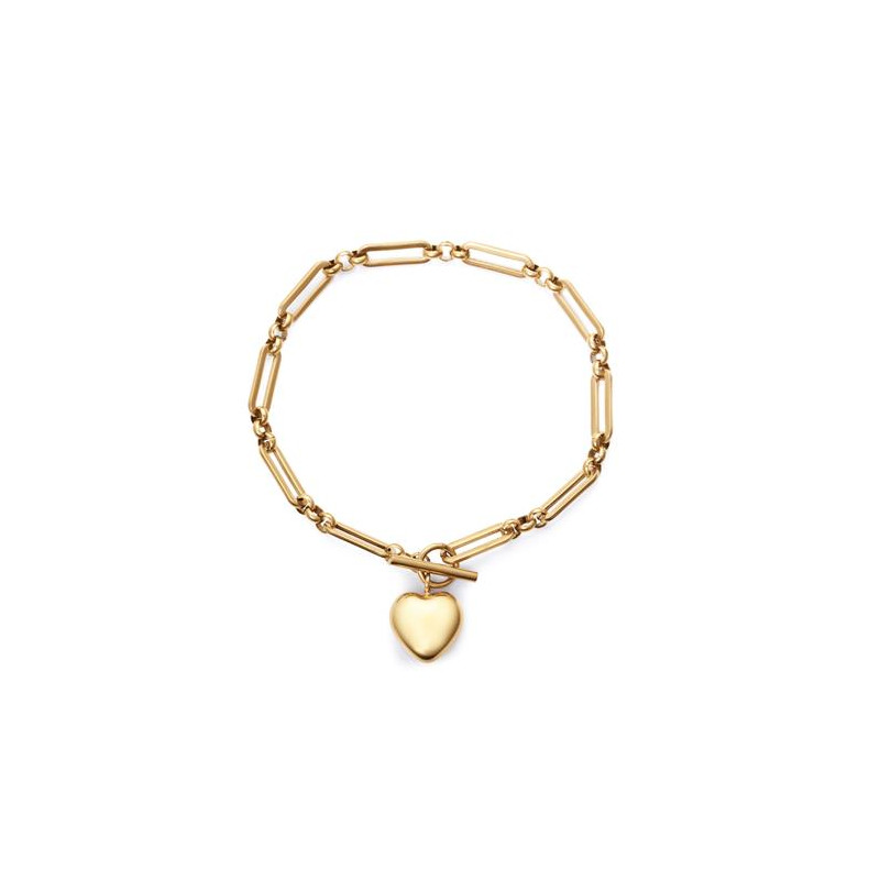 Pulsera Viceroy Acero Dorado con Corazón 75396p01012