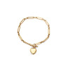 Pulsera Viceroy Acero Dorado con Corazón 75396p01012