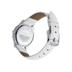 Reloj Niña Viceroy Acero y Correa Piel Blanca con Pulsera de regalo 401282-04