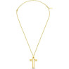 Collar Police Cruz Hombre Dorado Framed Peagn0005306