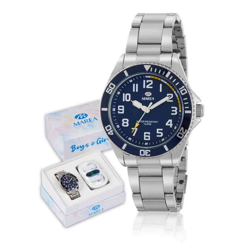 Reloj Marea Niño Acero Esfera Azul Bluetooth de regalo B41361/2