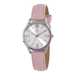 Reloj Marea Rosa Mujer Acero Circonitas Correa Piel Color Rosa B41402/5