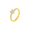 Anillo Plata Niña Dorada Marea D03306/ah10 Talla Adaptable