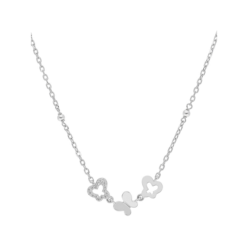 Collar Niña Mariposas Plata Marea D03307/az