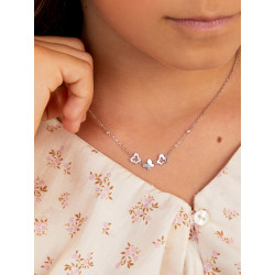 Collar Niña Mariposas Plata Marea D03307/az