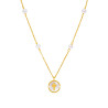 Collar Niña Cruz Nacar Plata Dorada Marea D03307/af
