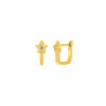 Pendientes Estrella Niña Plata Dorada Marea D03301/bk